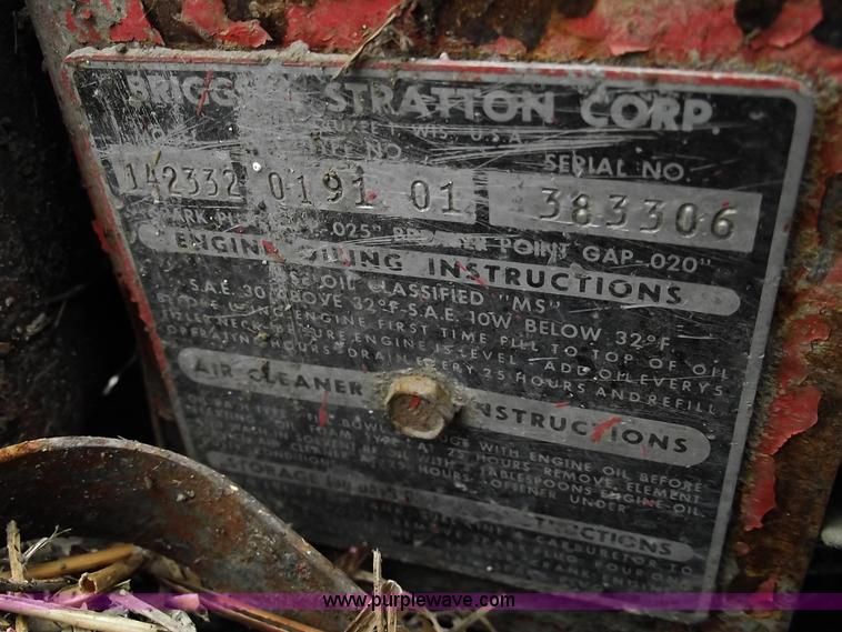 image for item B6020 Briggs & Stratton 6.5 HP water pump