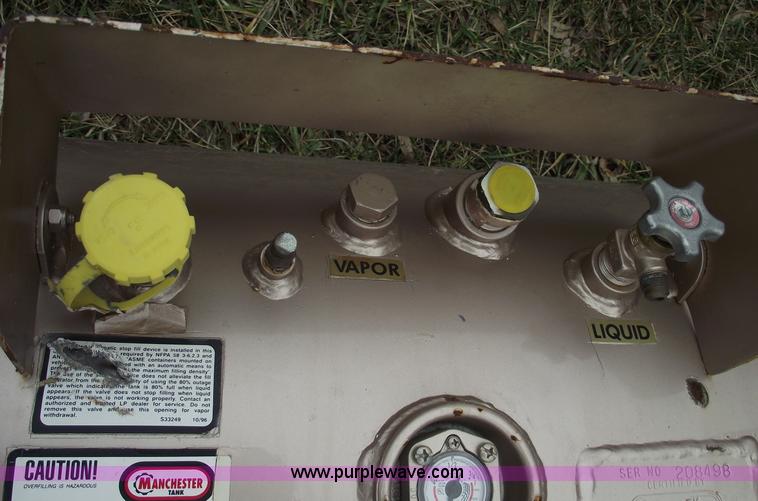 image for item B6033 Manchester 50 gallon propane tank with gauge