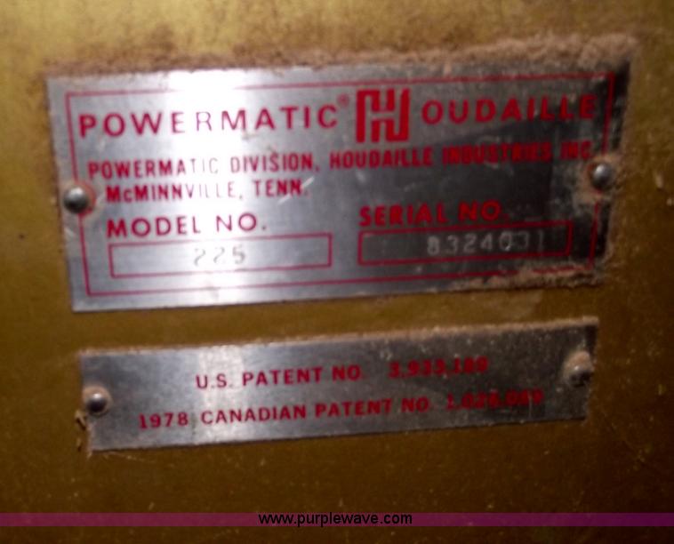 image for item B6038 Powermatic 225 24" wood planer