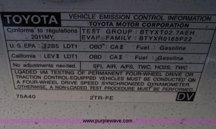 image for item B6045 2011 Toyota Tacoma pickup truck