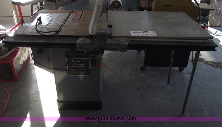 image for item B6110 Delta 10" tilting table saw with unifence system