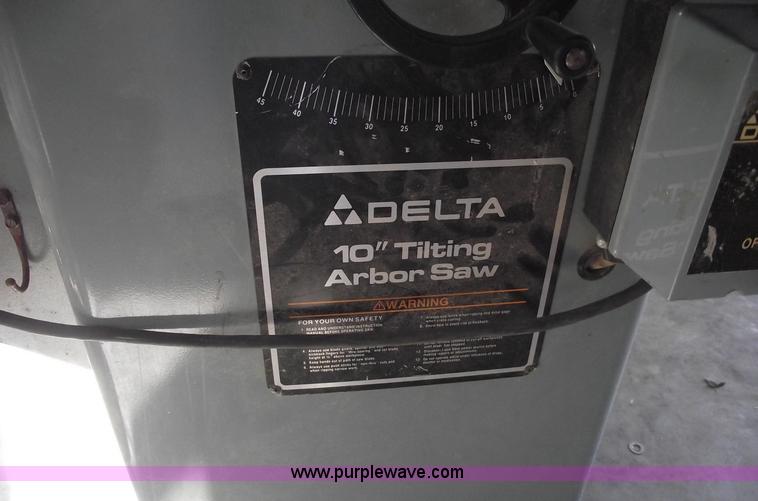 image for item B6110 Delta 10" tilting table saw with unifence system