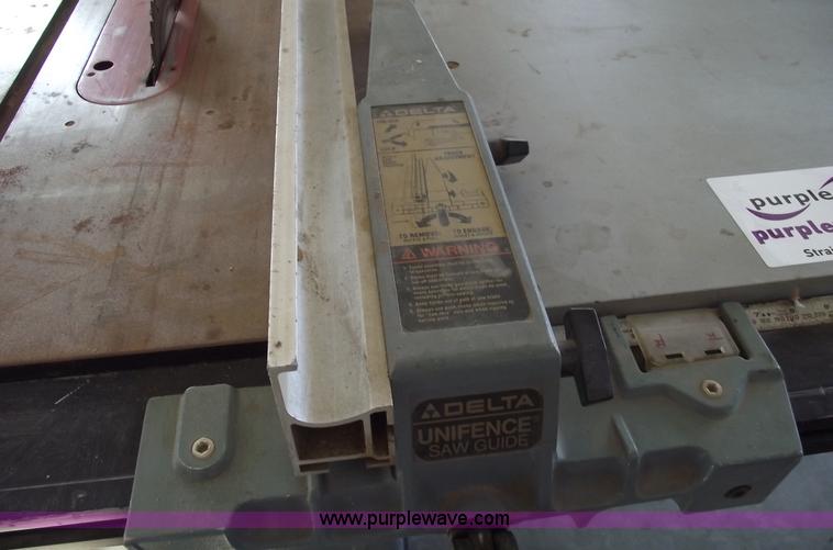 image for item B6110 Delta 10" tilting table saw with unifence system