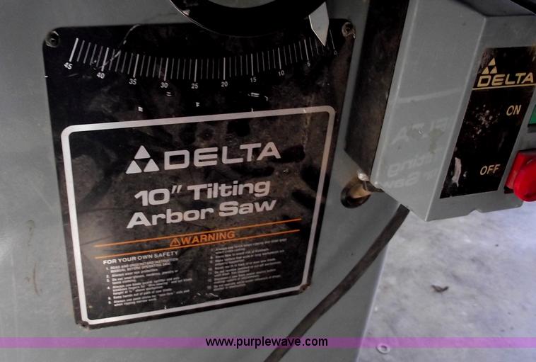 image for item B6110 Delta 10" tilting table saw with unifence system