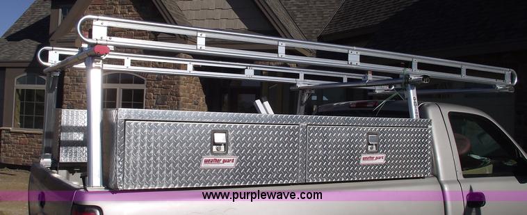 image for item B6113 (2) WeatherGuard top mounted boxes and ladder rack