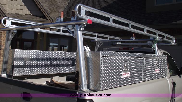 image for item B6113 (2) WeatherGuard top mounted boxes and ladder rack