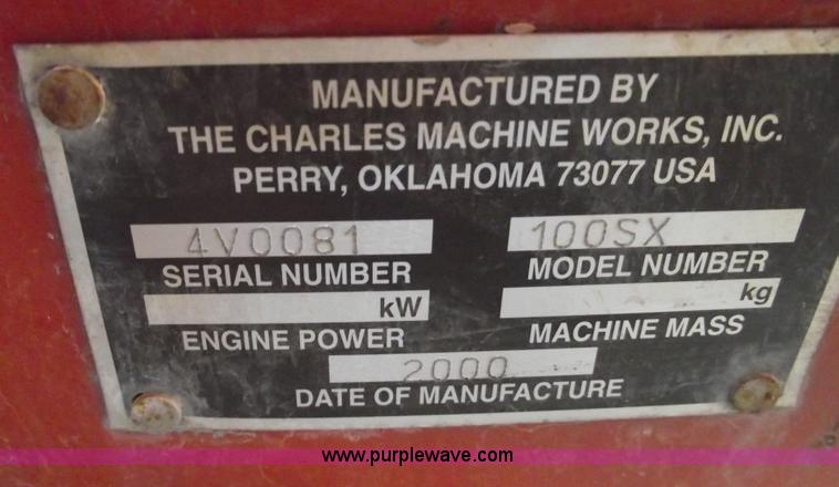 image for item B6115 2000 Ditch Witch 100SX walk behind vibratory plow