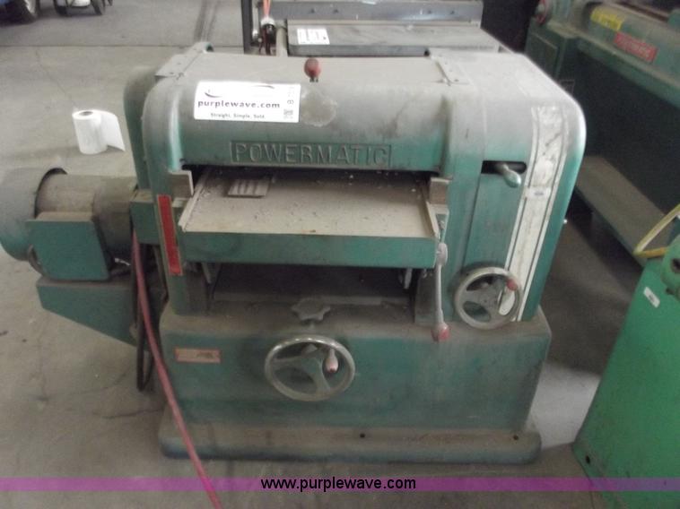 Powermatic 180 wood planer in Sunray, TX Item B7518 sold Purple Wave