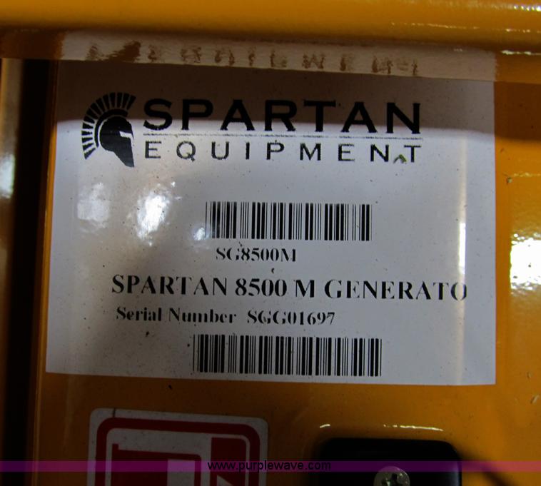 image for item D9258 Spartan 8500M industrial generator