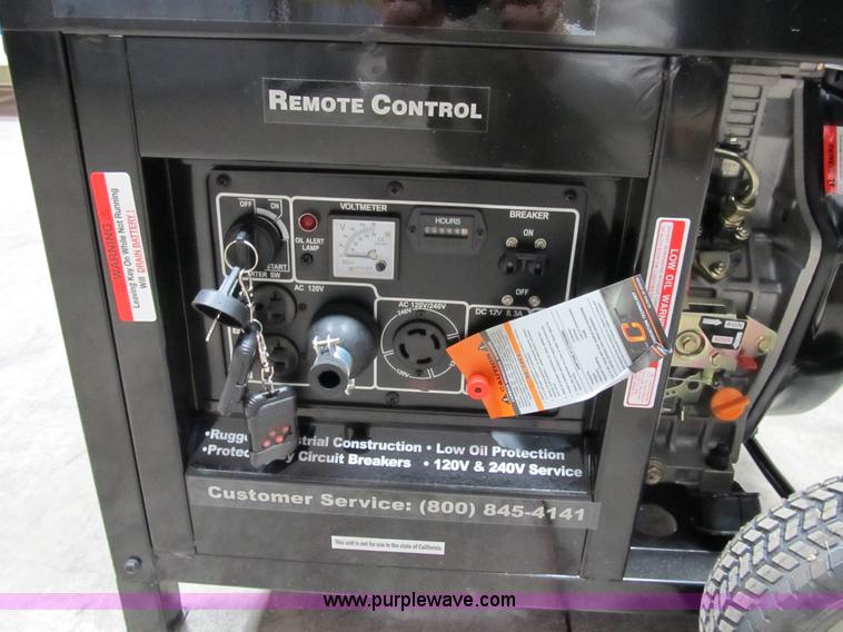 image for item D9259 Spartan 7500D industrial generator