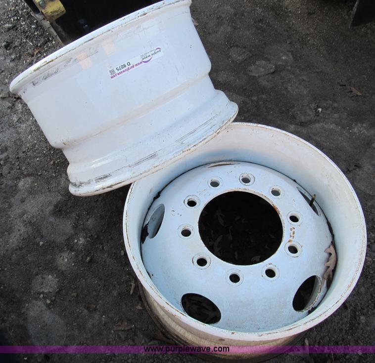 image for item D9275 (2) wheels for super single tires