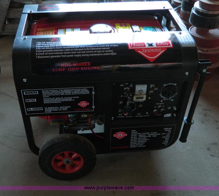 HD Power Systems HDG 9000 E gas generator in Lincoln, KS Item E9335 sold Purple Wave