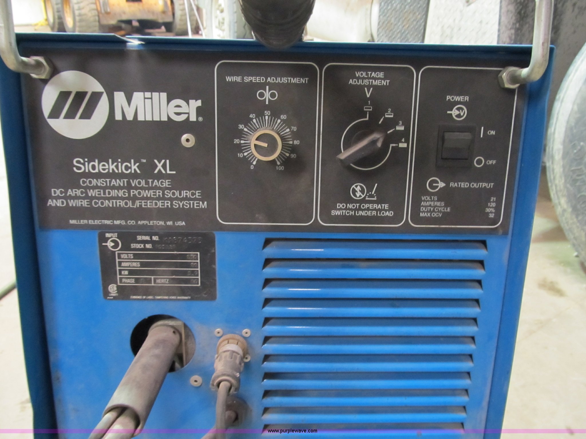 Miller Sidekick XL welder in Arnold, MO Item B2574 sold Purple Wave