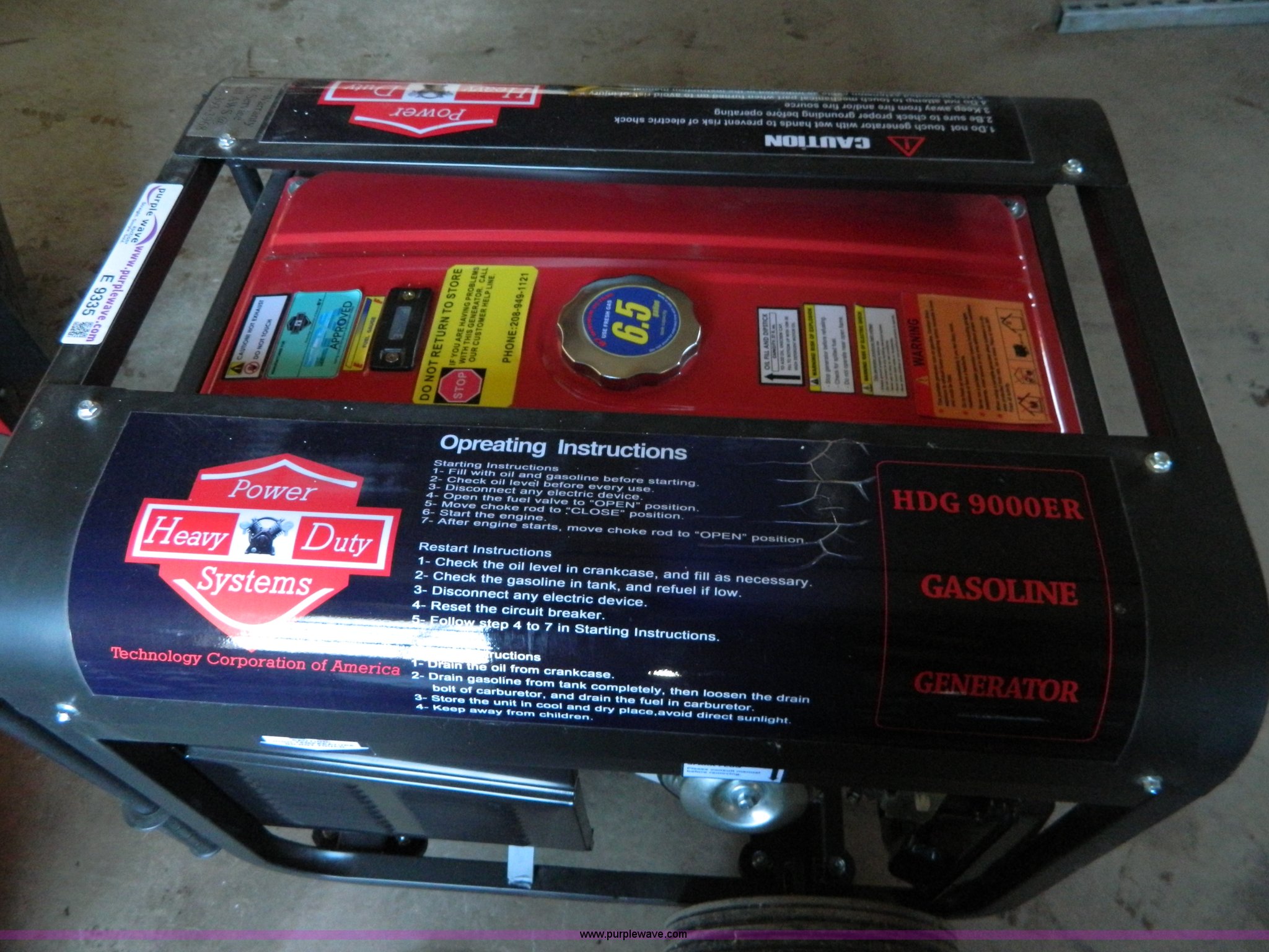 HD Power Systems HDG 9000 E gas generator in Lincoln, KS Item E9335