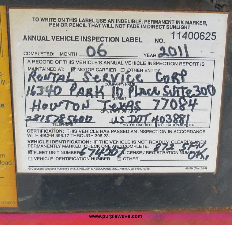 image for item B2585 2007 Ledwell 48' hydratail trailer