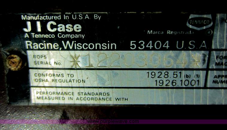 image for item A5650 Case 580K backhoe