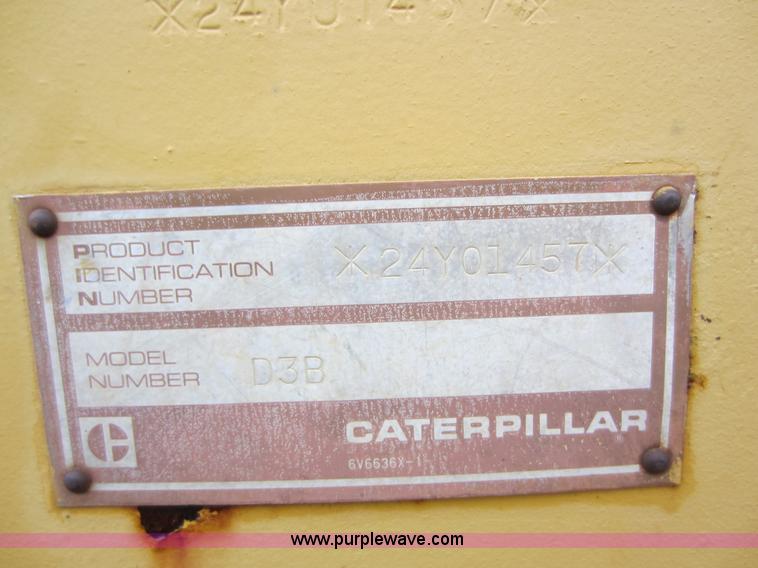 image for item A5672 1983 Caterpillar D3B dozer