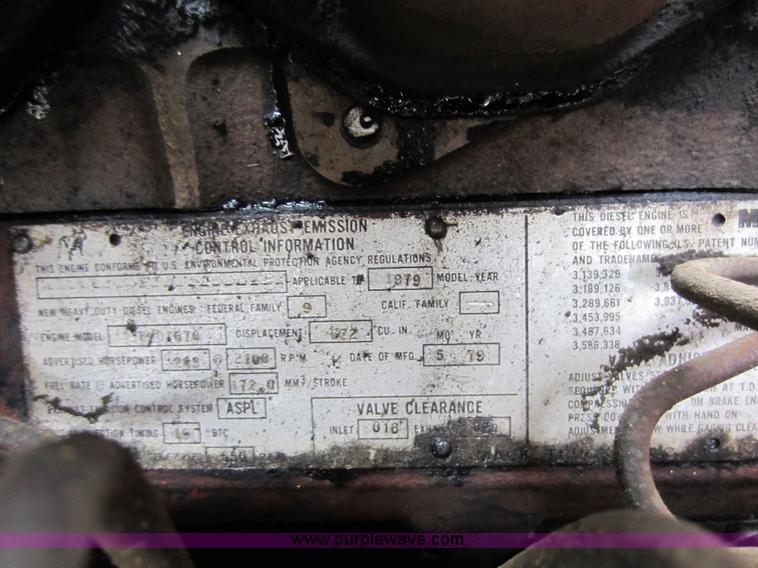 image for item A5673 1977 Mack RS600L crane truck