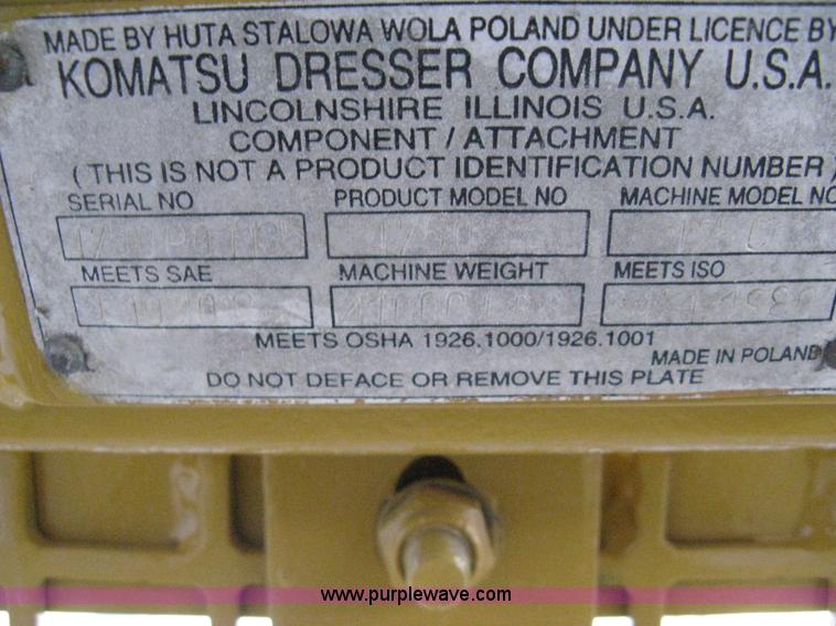 image for item A6022 1997 Dresser 175C track loader