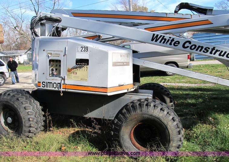 image for item B2529 1988 Simon-aerials AT60C knuckle boom lift