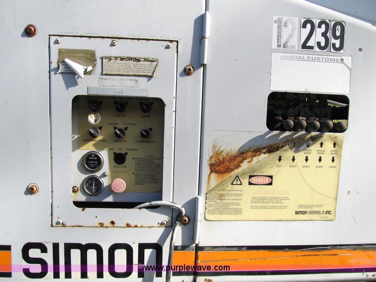 image for item B2529 1988 Simon-aerials AT60C knuckle boom lift