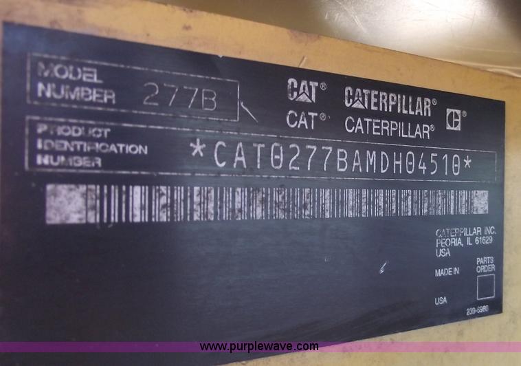 image for item B6079 2006 Caterpillar 277B track loader