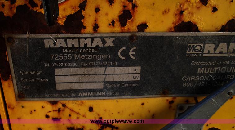 image for item B6122 2000 Multiquip Rammax vibratory sheeps foot roller