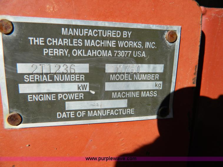 image for item D8697 1998 Ditch Witch 7610 trencher