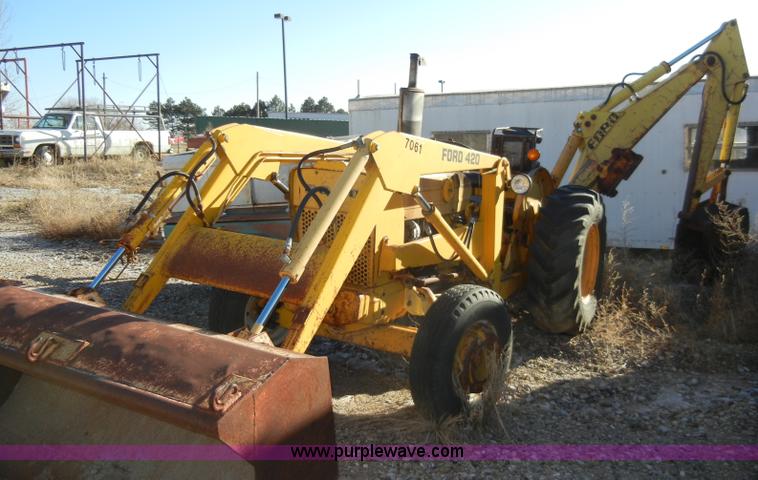 image for item A3406 Ford 420 RD22ik tractor with loader and backhoe
