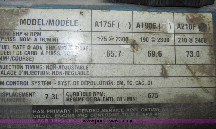 image for item A3420 1995 International Bluebird 3800 school bus