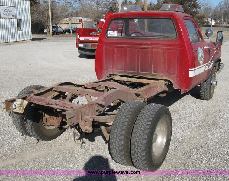 image for item A6038 1972 Dodge 300 firetruck cab and chassis