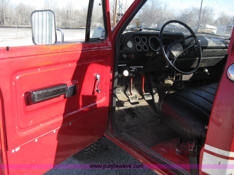 image for item A6038 1972 Dodge 300 firetruck cab and chassis