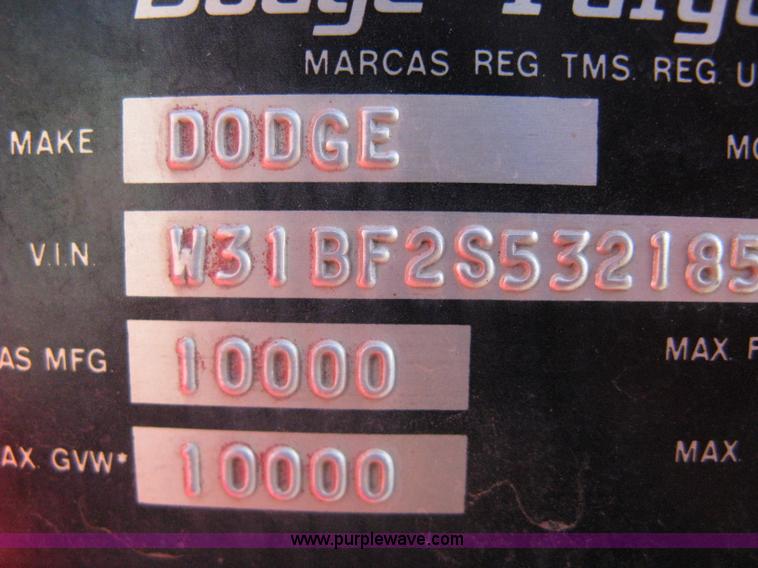 image for item A6038 1972 Dodge 300 firetruck cab and chassis