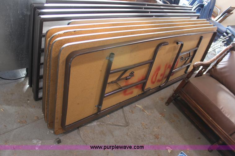 image for item A9714 (5) laminate wood folding tables