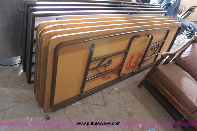 image for item A9714 (5) laminate wood folding tables