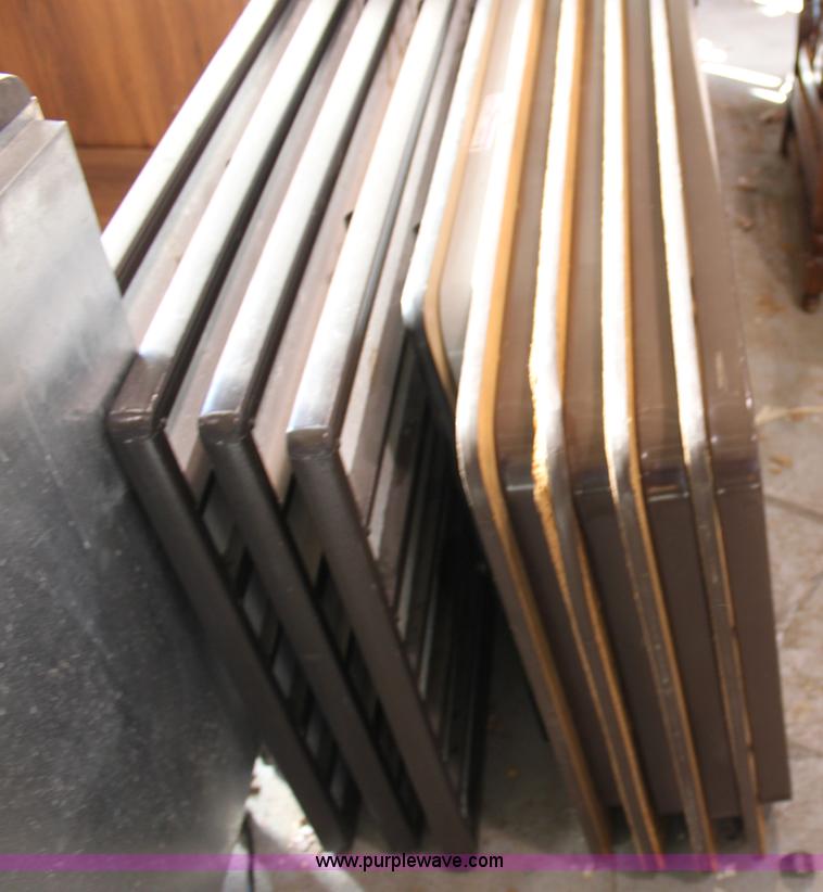 image for item A9714 (5) laminate wood folding tables