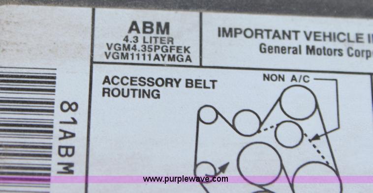 image for item B8844 1997 Chevrolet 1500 W/T pickup truck