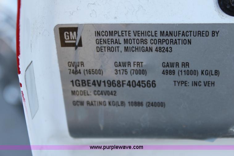 image for item B8855 2008 Chevrolet Kodiak C4500 ambulance