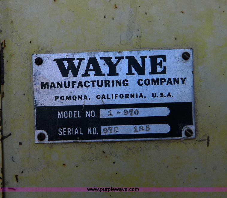 image for item D8690 1964 Wayne 970 street sweeper