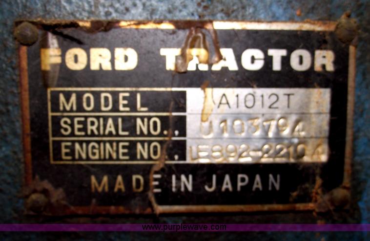 image for item E9521 Ford 1600  tractor