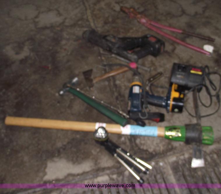 image for item E9528 Delta industrial radial arm saw and assorted tools