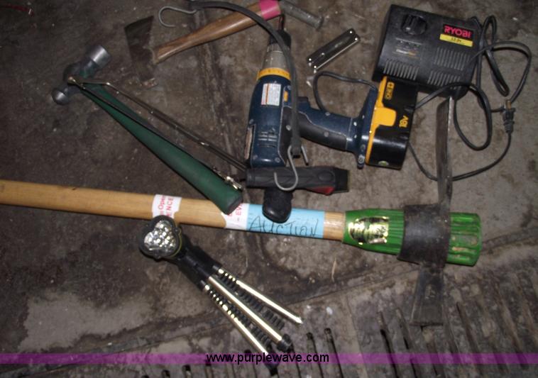 image for item E9528 Delta industrial radial arm saw and assorted tools