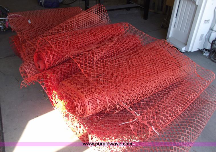 image for item E9533 Orange safety fence