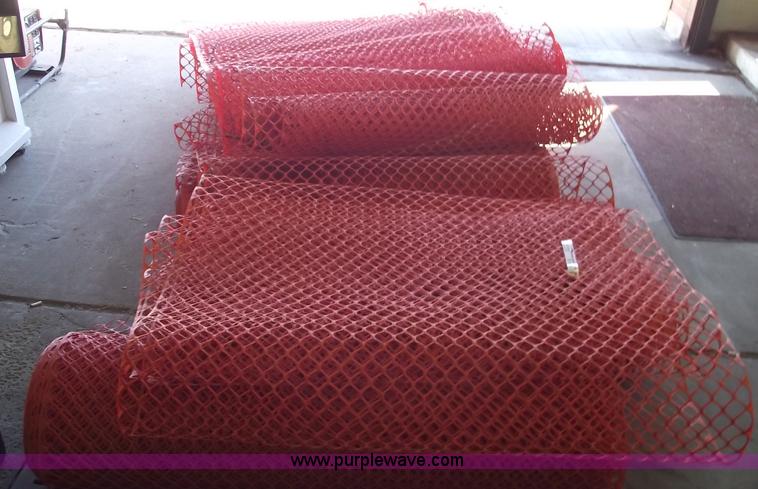 image for item E9533 Orange safety fence