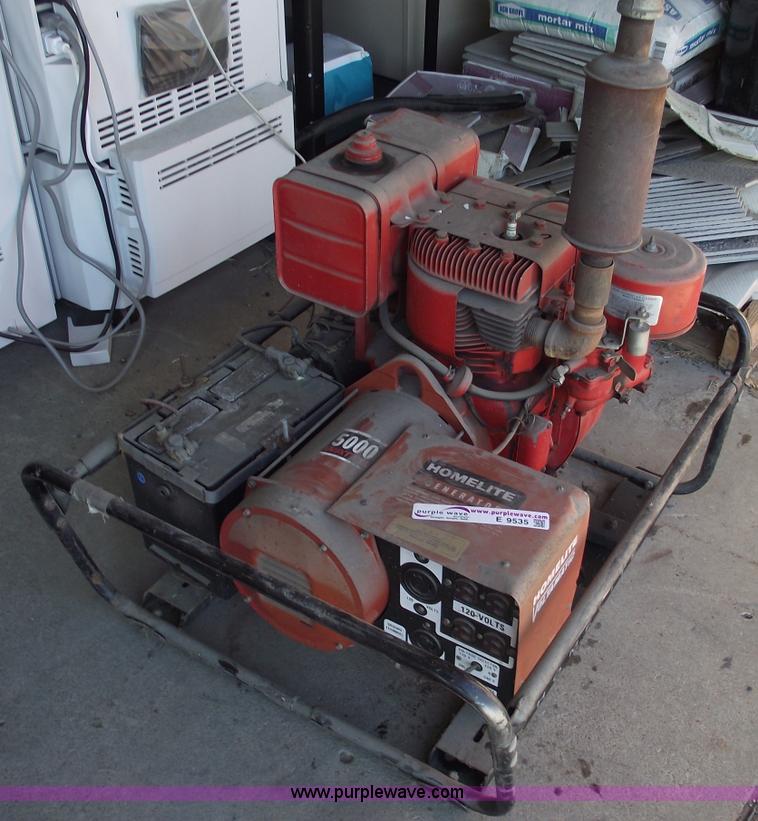 image for item E9535 Homelite generator