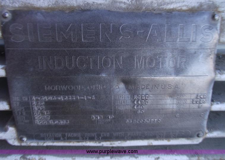 image for item E9549 Siemens-ALL.S 150 hp electric motor