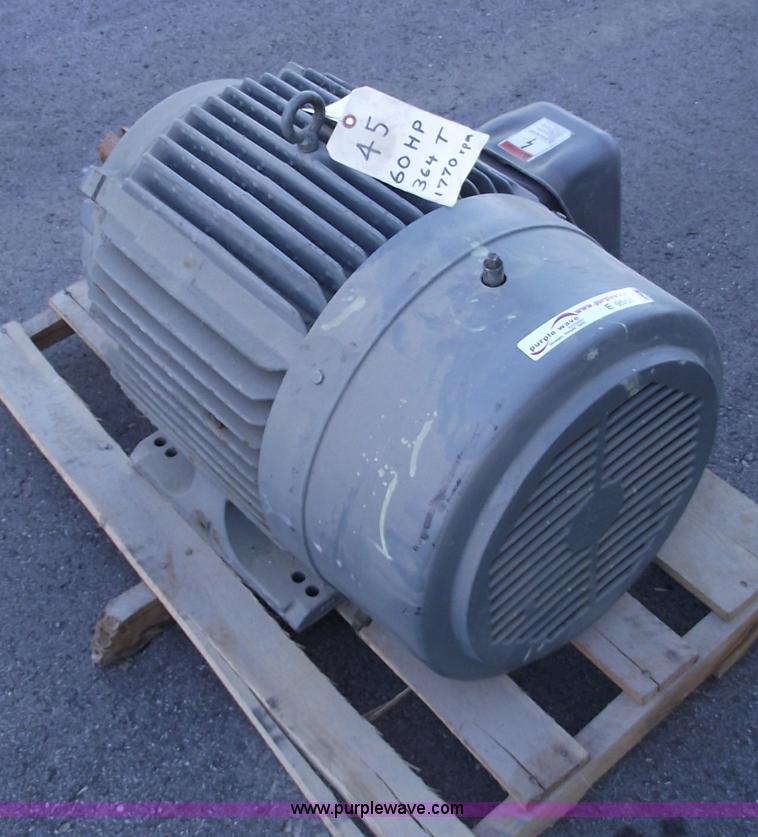 image for item E9555 Siemens 60 hp electric motor