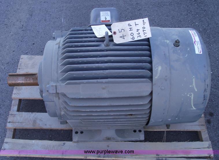 image for item E9555 Siemens 60 hp electric motor