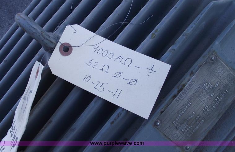 image for item E9555 Siemens 60 hp electric motor