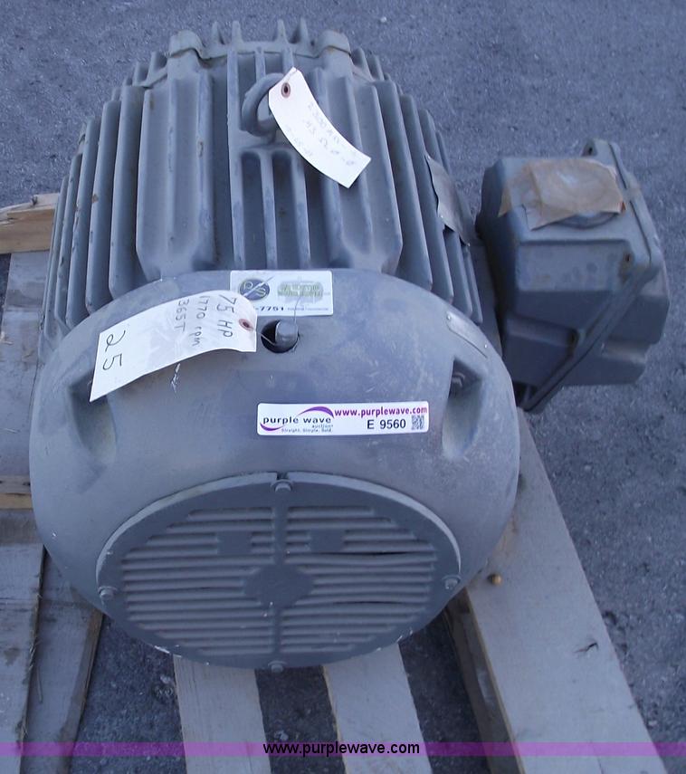 image for item E9560 Baldor 75 hp electric motor